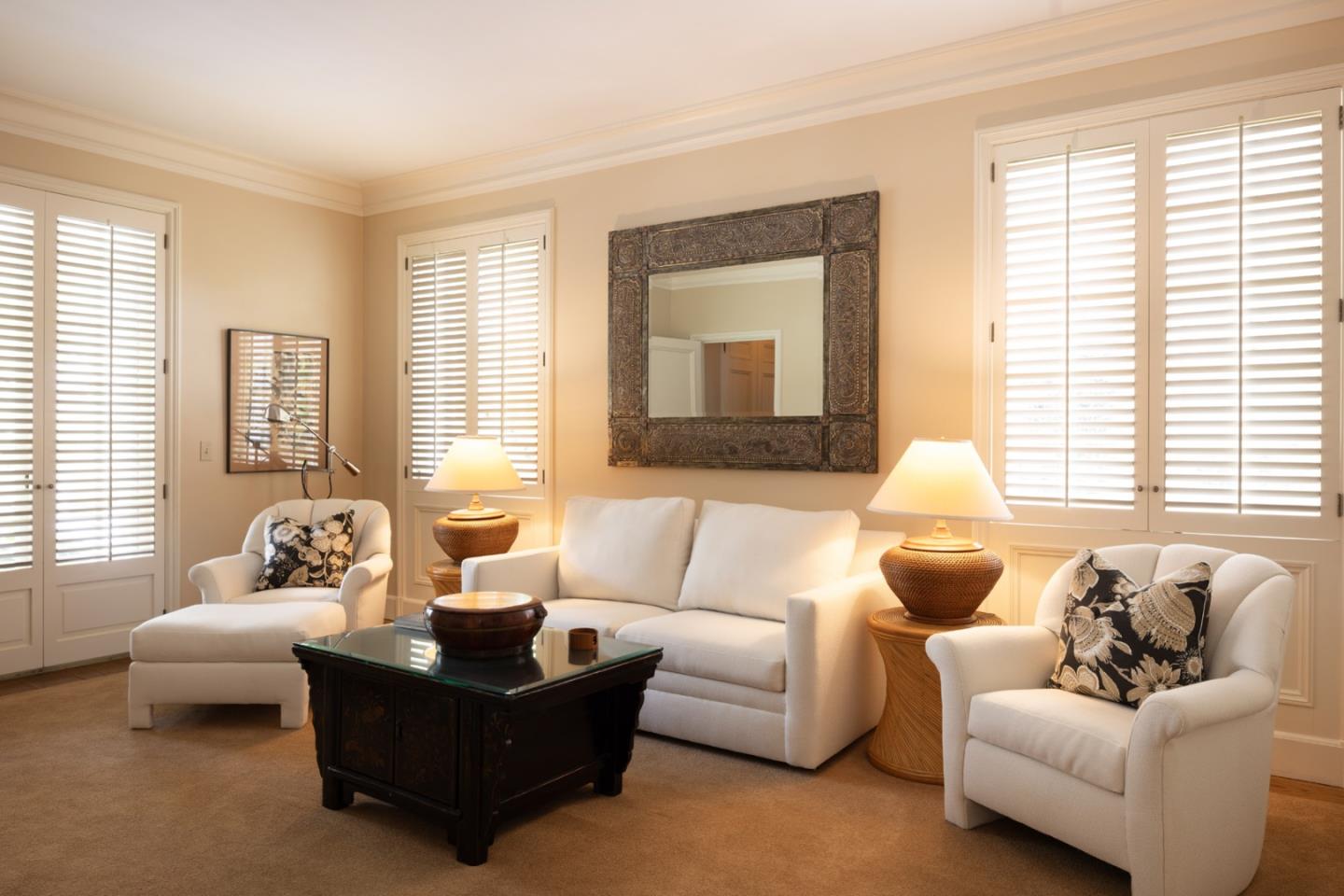 1500 Viscaino Road Pebble Beach, CA 93953 - Photo 13 of 16 a living room with furniture and windows