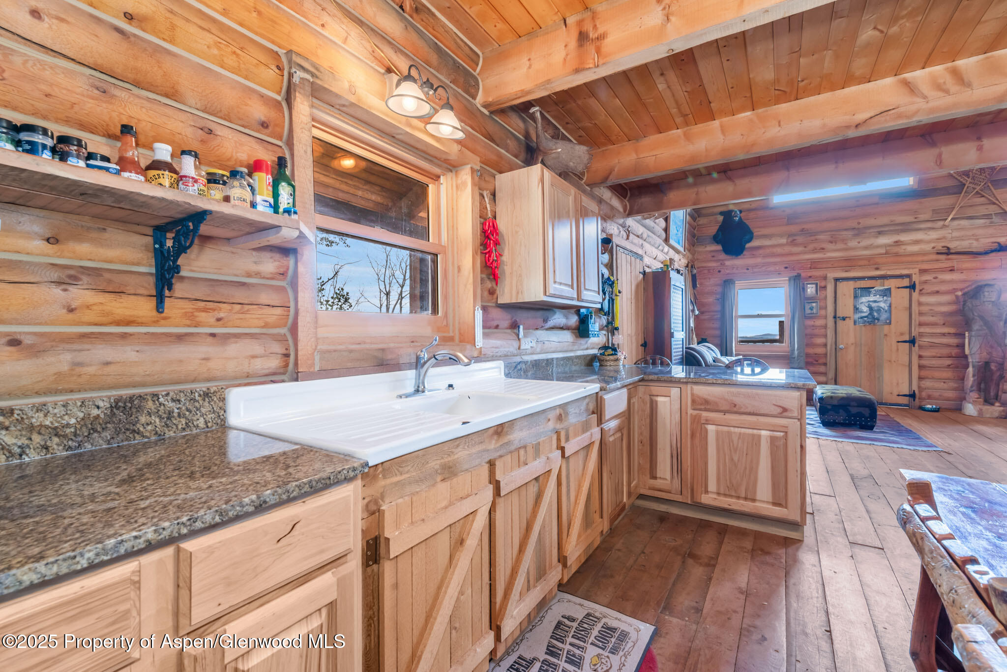 943 Routt Forest Drive Craig, CO 81625 - Photo 27 of 120 a kitchen with stainless steel appliances granite countertop a sink and wooden cabinets