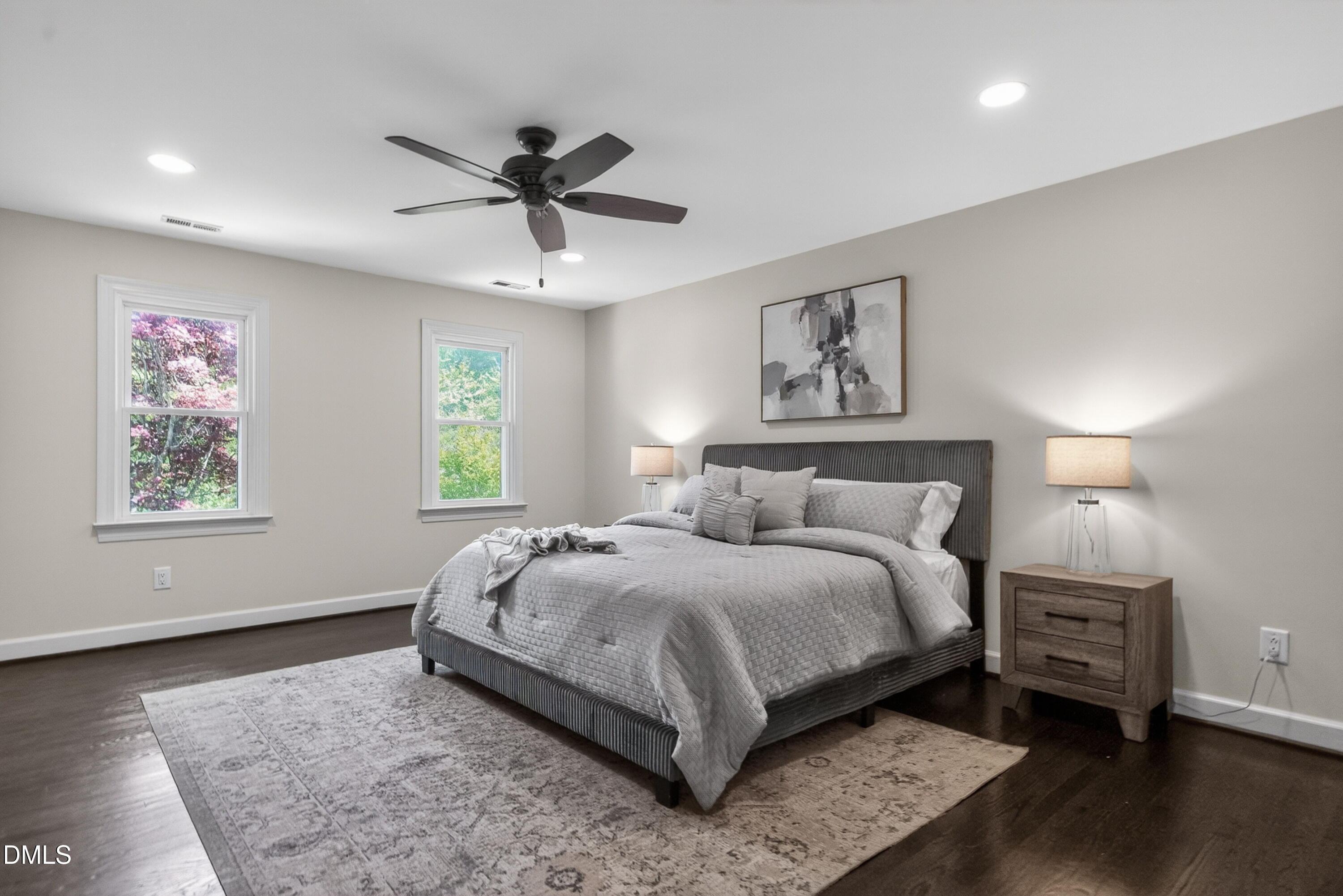 4021 Westwood Place Raleigh, NC 27613 - Photo 17 of 37 a bedroom with a large bed and a window