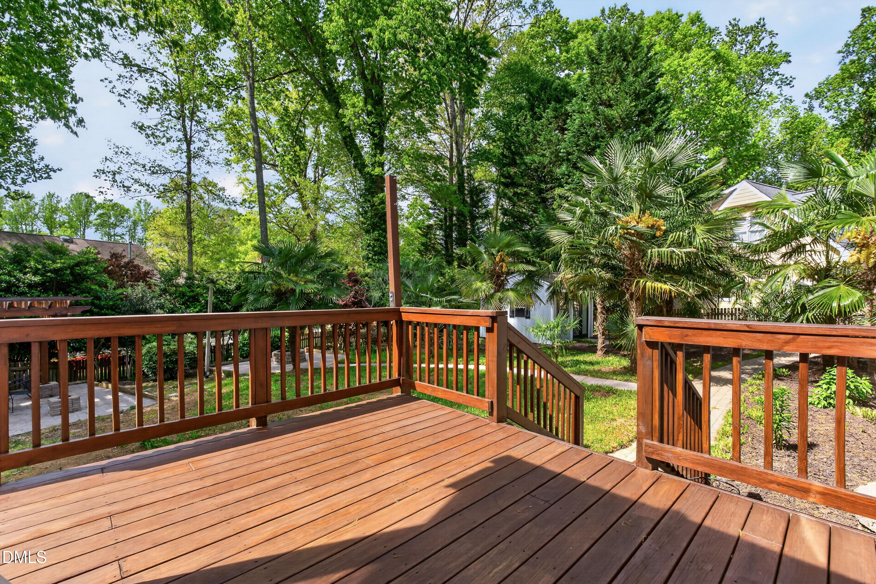 4021 Westwood Place Raleigh, NC 27613 - Photo 30 of 37 a view of deck with wooden floor and fence