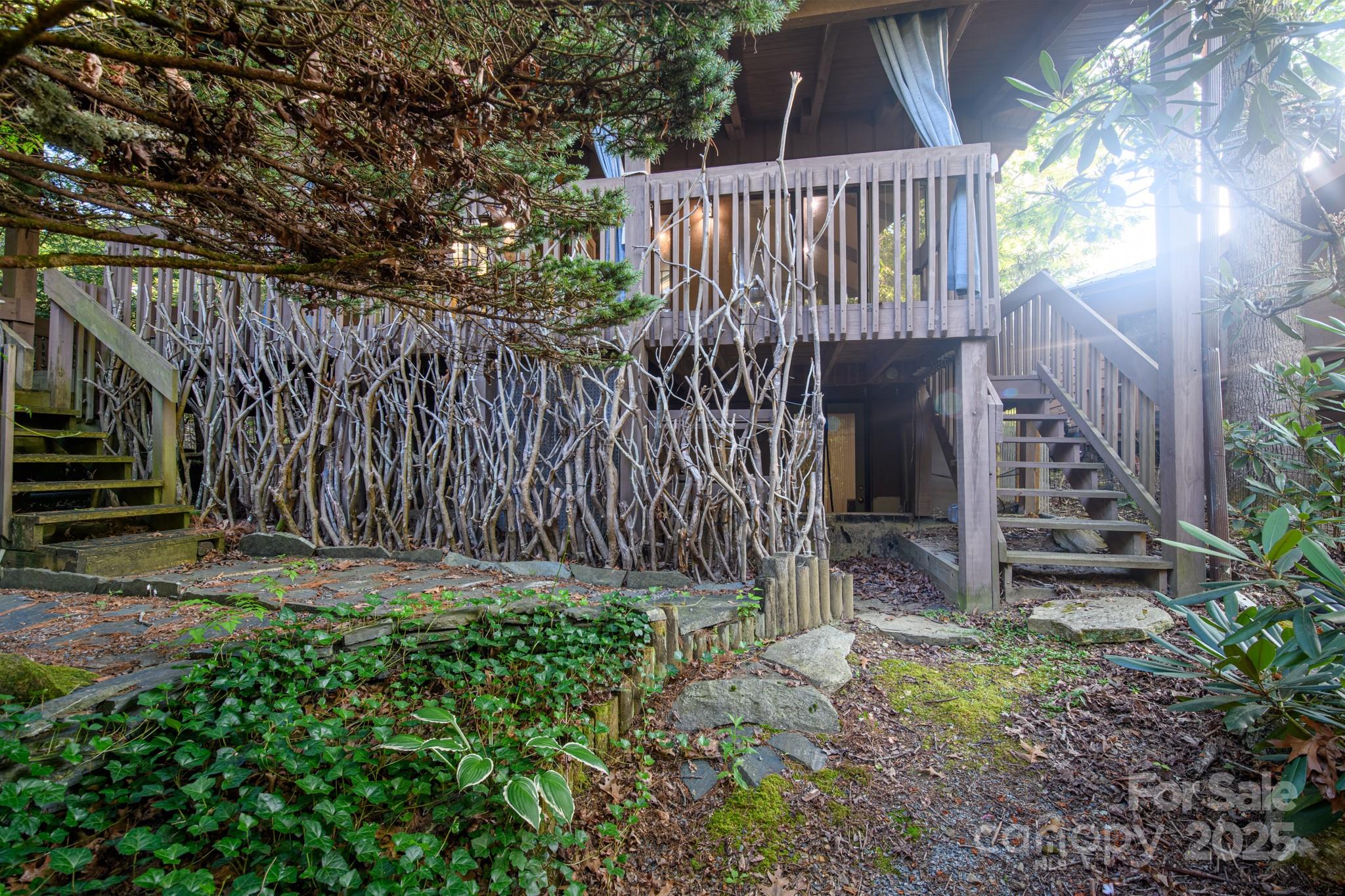 33 Summit Lane Newland, NC 28657 - Photo 27 of 48 a view of deck with wooden fence and trees