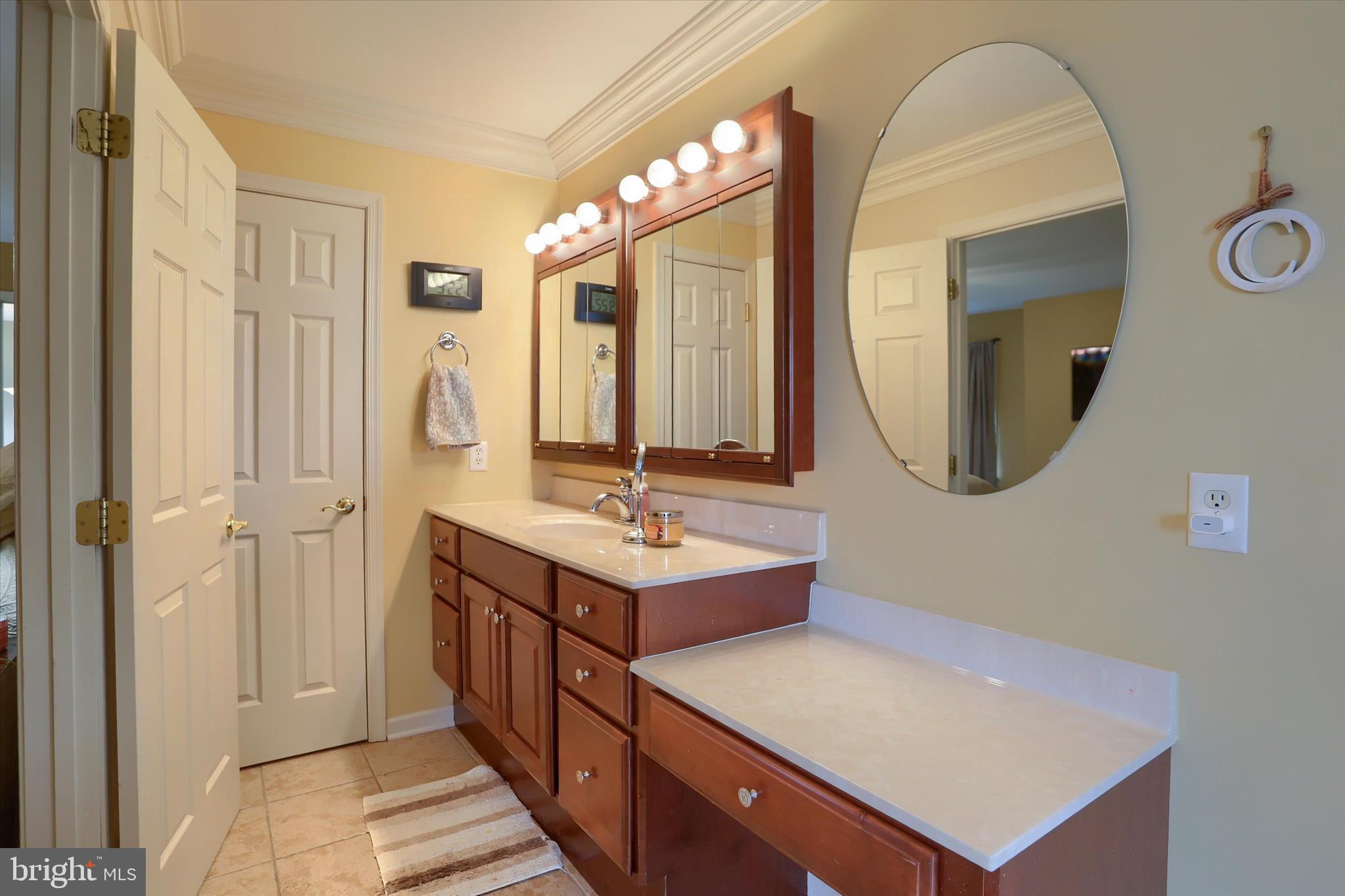 10 Spring View Court Mechanicsburg, PA 17050 - Photo 32 of 50 a bathroom with a sink and a mirror