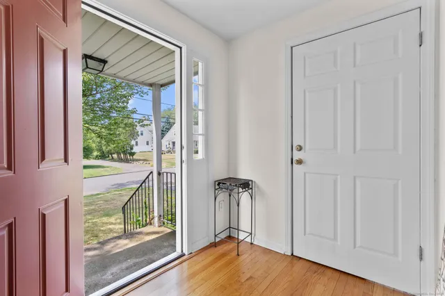 a view of front door