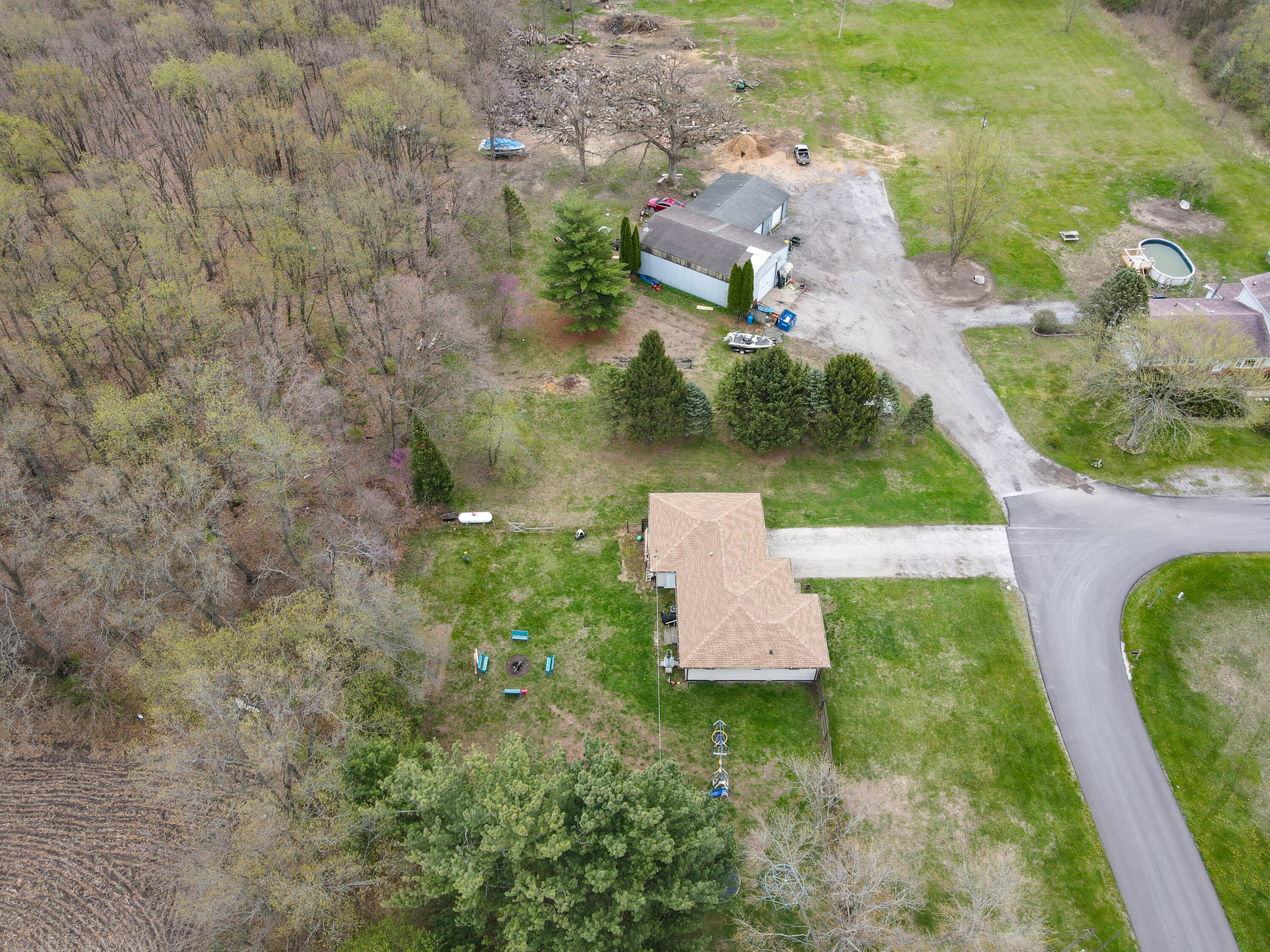 7612 Graefen Drive Demotte, IN 46310 - Photo 21 of 25 a bird view of a house with a yard