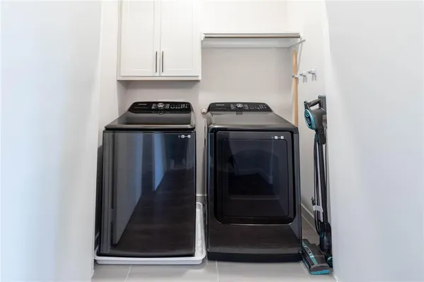 a close view of utility room