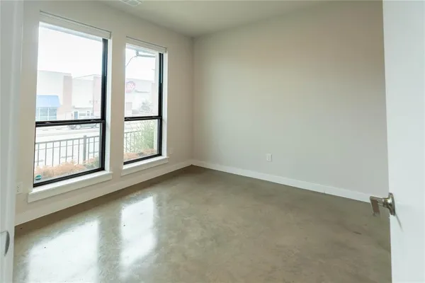 a view of an empty room