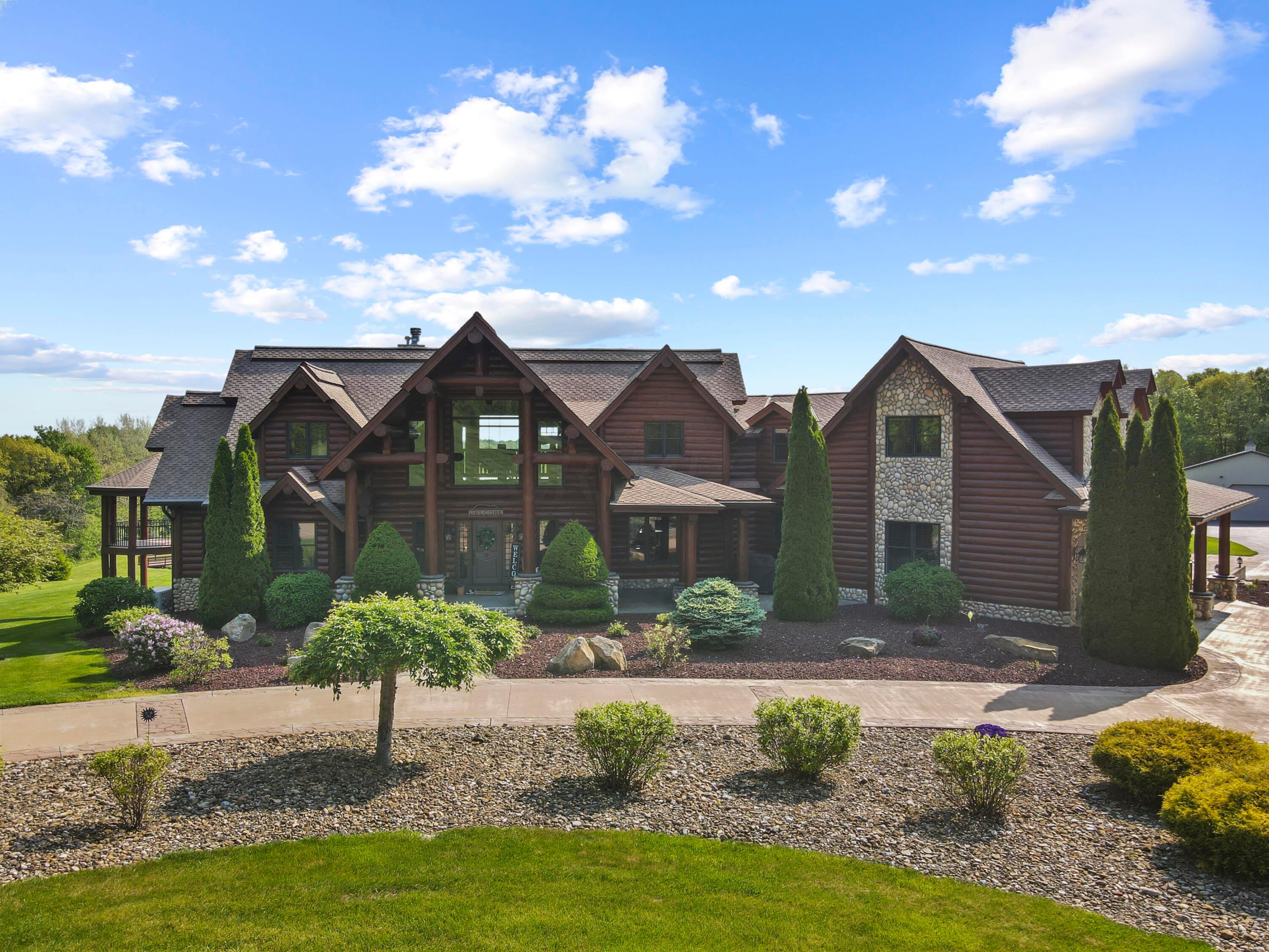 10985 Clearport Road Southwest Amanda, OH 43102 - Photo 1 of 126 Luxury, custom built log home