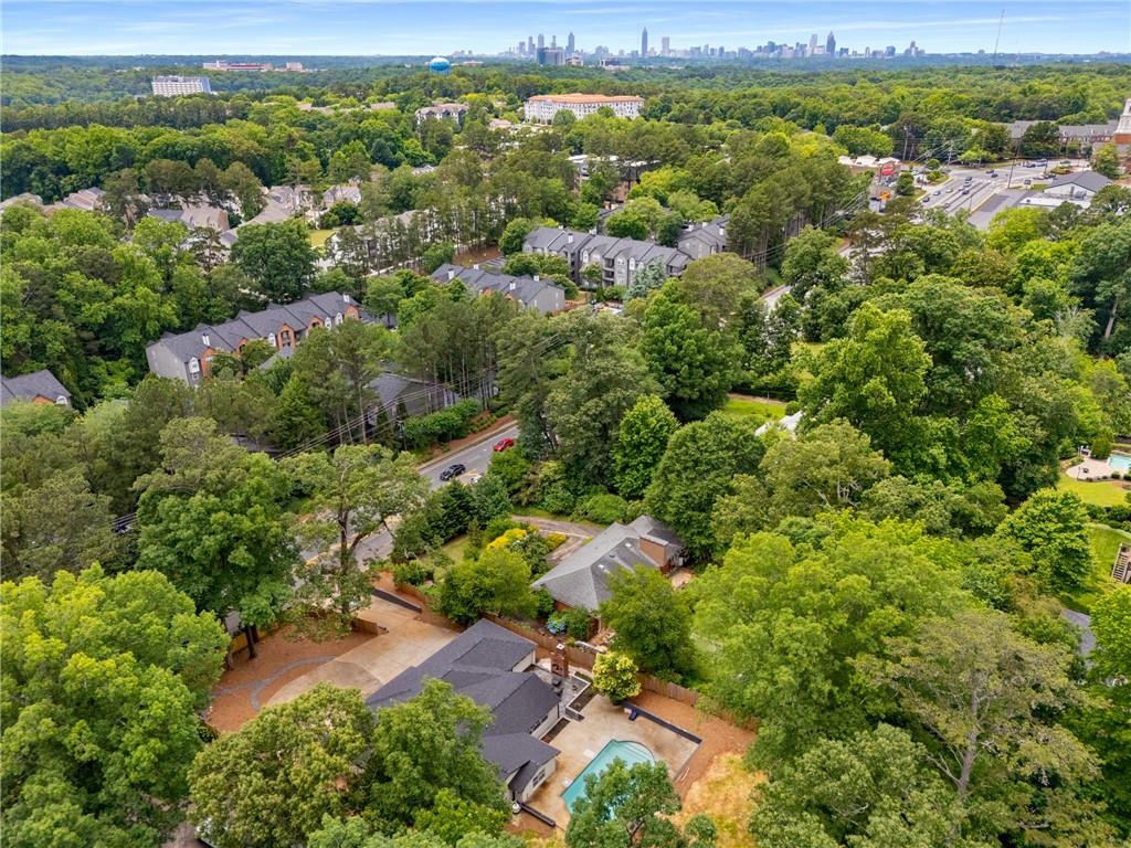 3154 North Druid Hills Road Northeast Decatur, GA 30033 - Photo 22 of 82 an aerial view of residential houses with outdoor space and trees