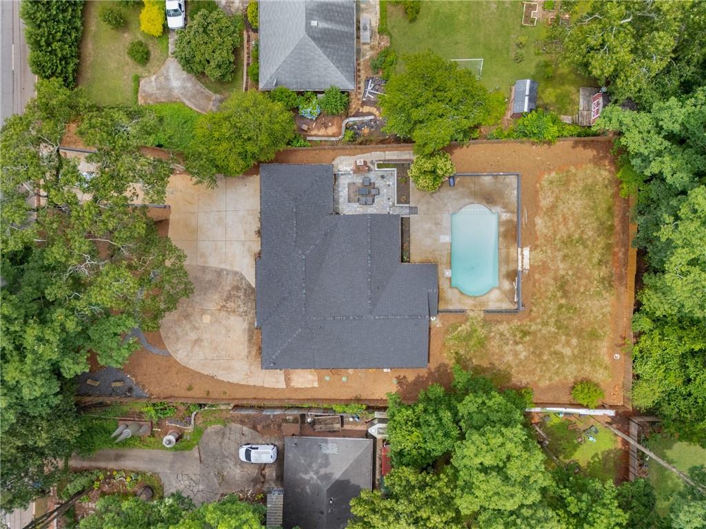 3154 North Druid Hills Road Northeast Decatur, GA 30033 - Photo 23 of 82 an aerial view of a house with outdoor space and street view