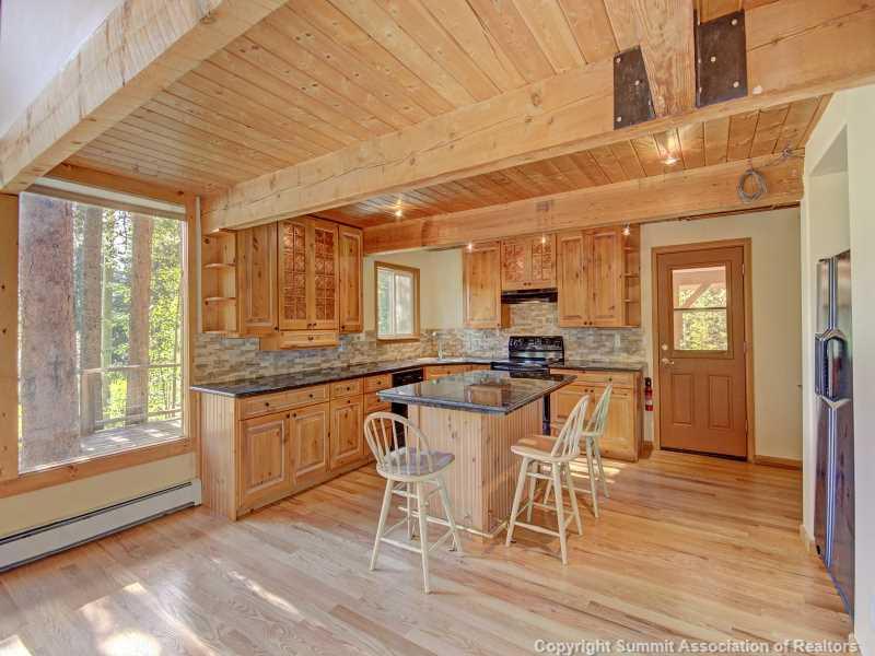 224 Spruce Creek Road Breckenridge, CO 80424 - Photo 11 of 21 a dining hall with stainless steel appliances granite countertop a stove and a refrigerator