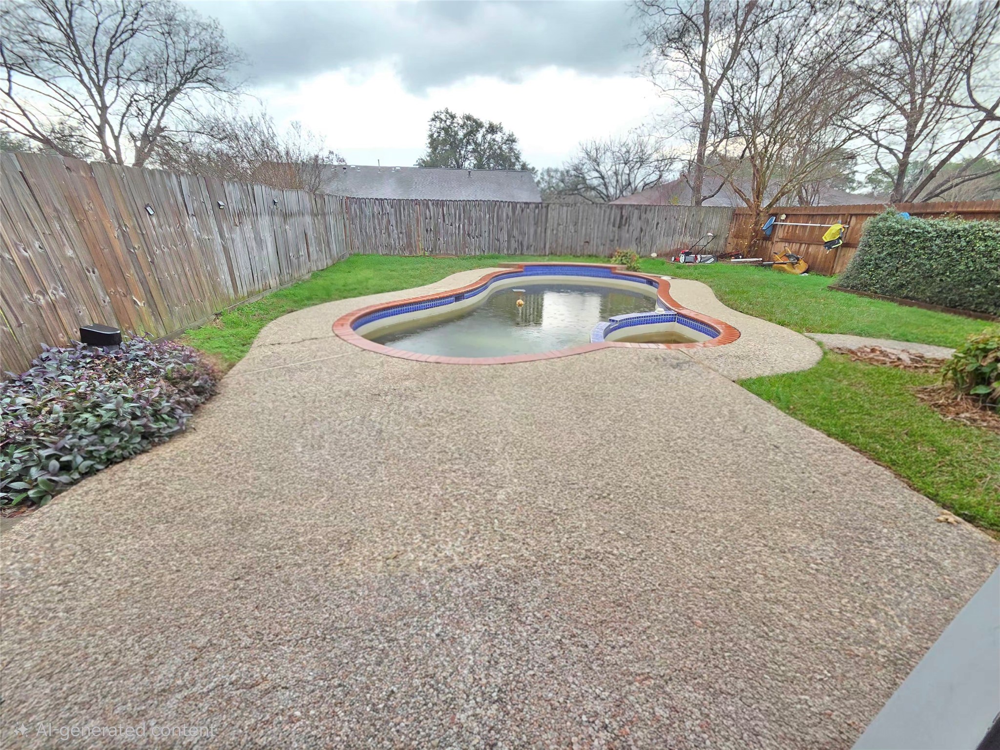 2443 Spring Dusk Drive Spring, TX 77373 - Photo 11 of 11 a view of a backyard with swimming pool