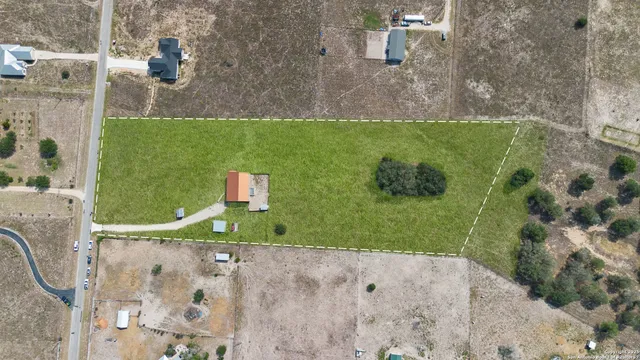 a bird view of house