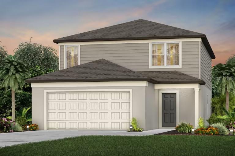 9501 Rally Spring Loop Wesley Chapel, FL 33545 - Photo 1 of 1 a front view of a house with a yard