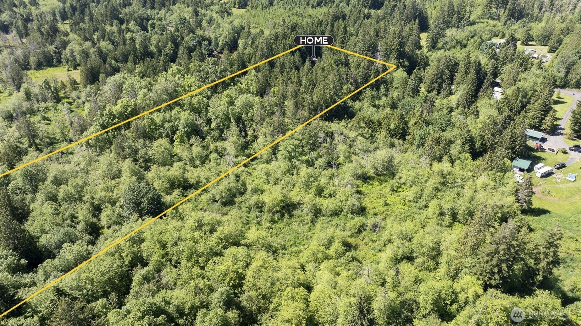 209 Alpha Way Onalaska, WA 98570 - Photo 36 of 40 a view of a green field with lots of bushes