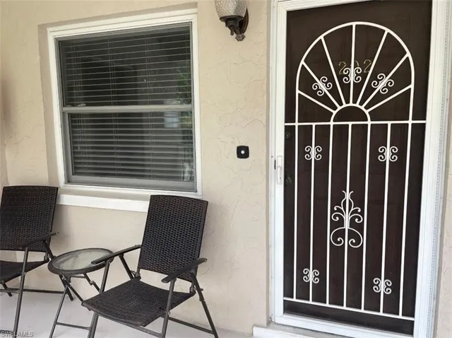 a front view of a house with gym equipment