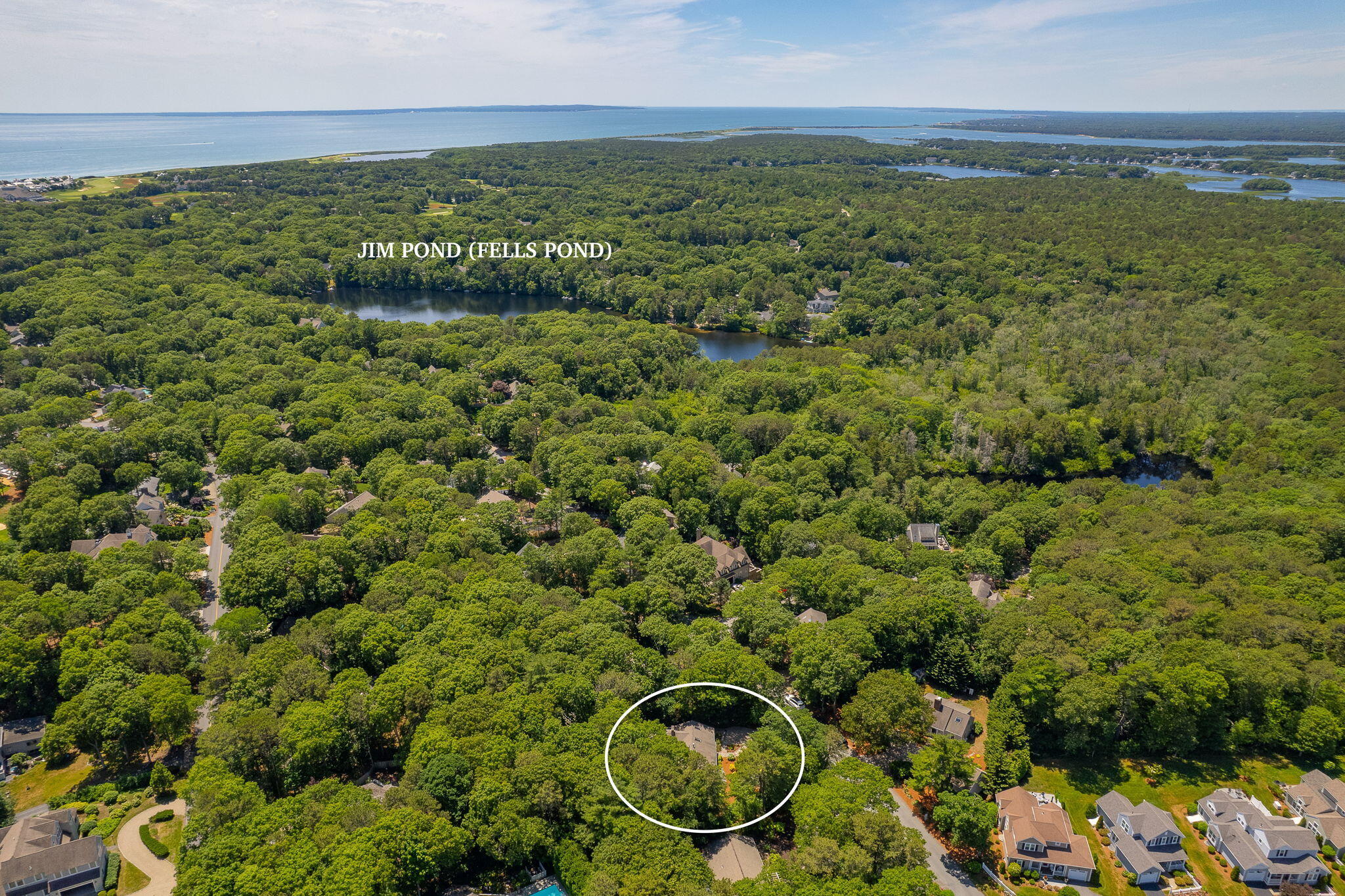 261 Fells Pond Road Mashpee, MA 02649 - Photo 48 of 51 3-web-or-mls-261 Fells Pond Marked aeria