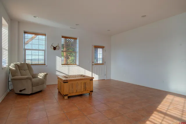 a view of a city with mountains in the background