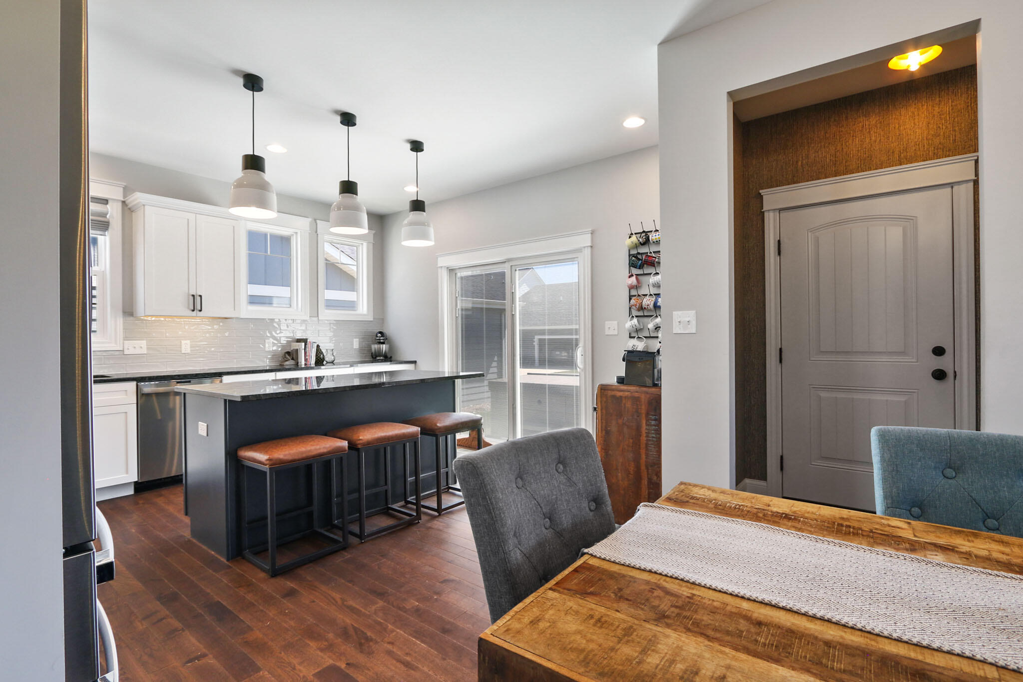 5937 South Dune Harbor Drive Portage, IN 46368 - Photo 12 of 44 a bedroom with a bed and wooden floor