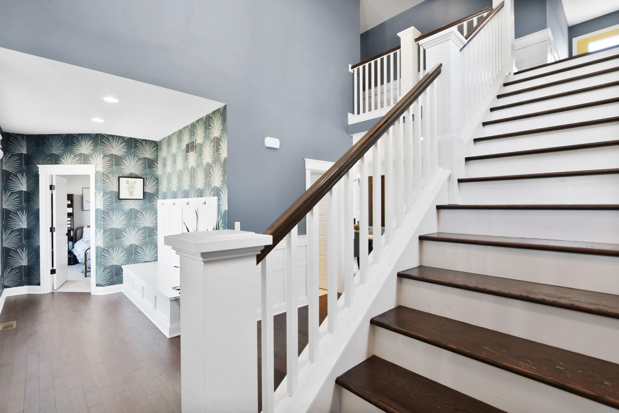 5937 South Dune Harbor Drive Portage, IN 46368 - Photo 6 of 44 a view of entryway and hall with wooden floor