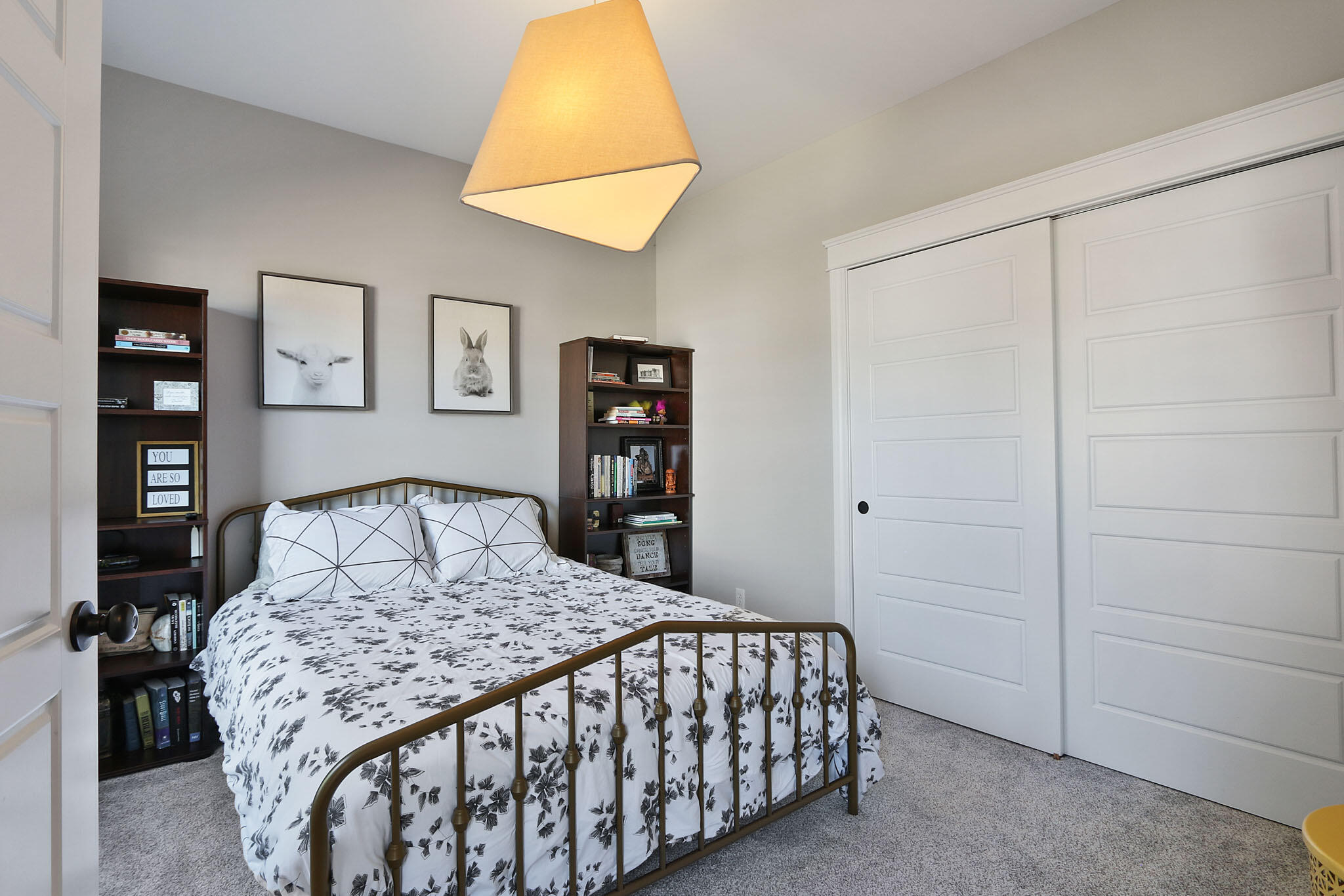 5937 South Dune Harbor Drive Portage, IN 46368 - Photo 7 of 44 a bedroom with a bed and a lamp