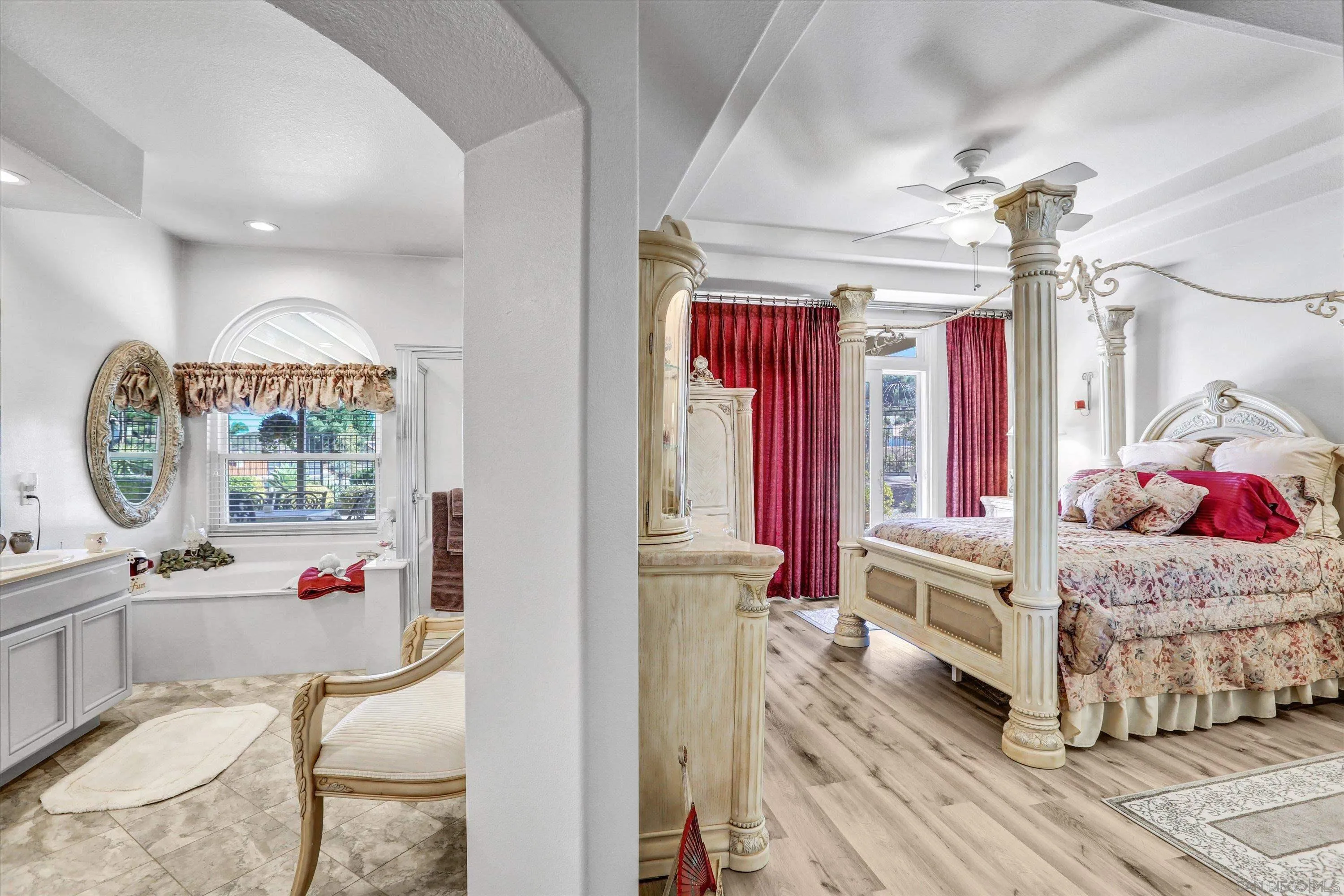 8983 Chestnut Roan Way Alpine, CA 91901 - Photo 19 of 33 a bedroom with furniture and a large window