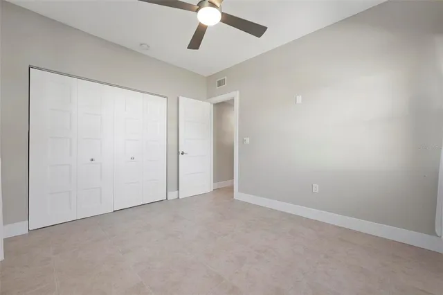 a living room with a large window