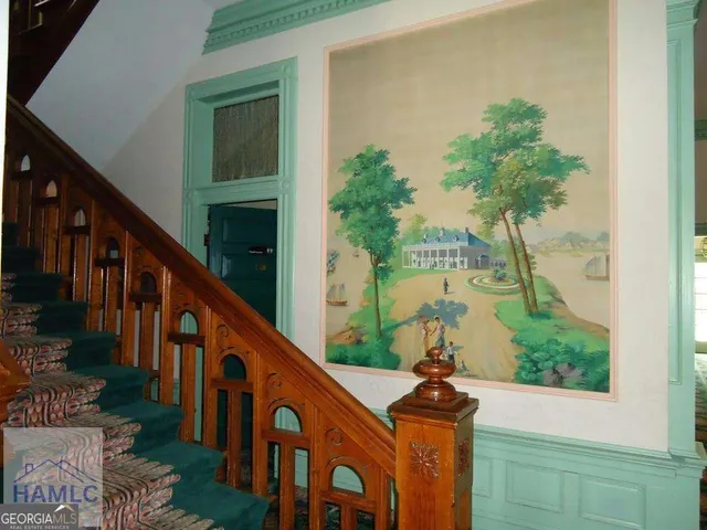 a front view of a house with balcony