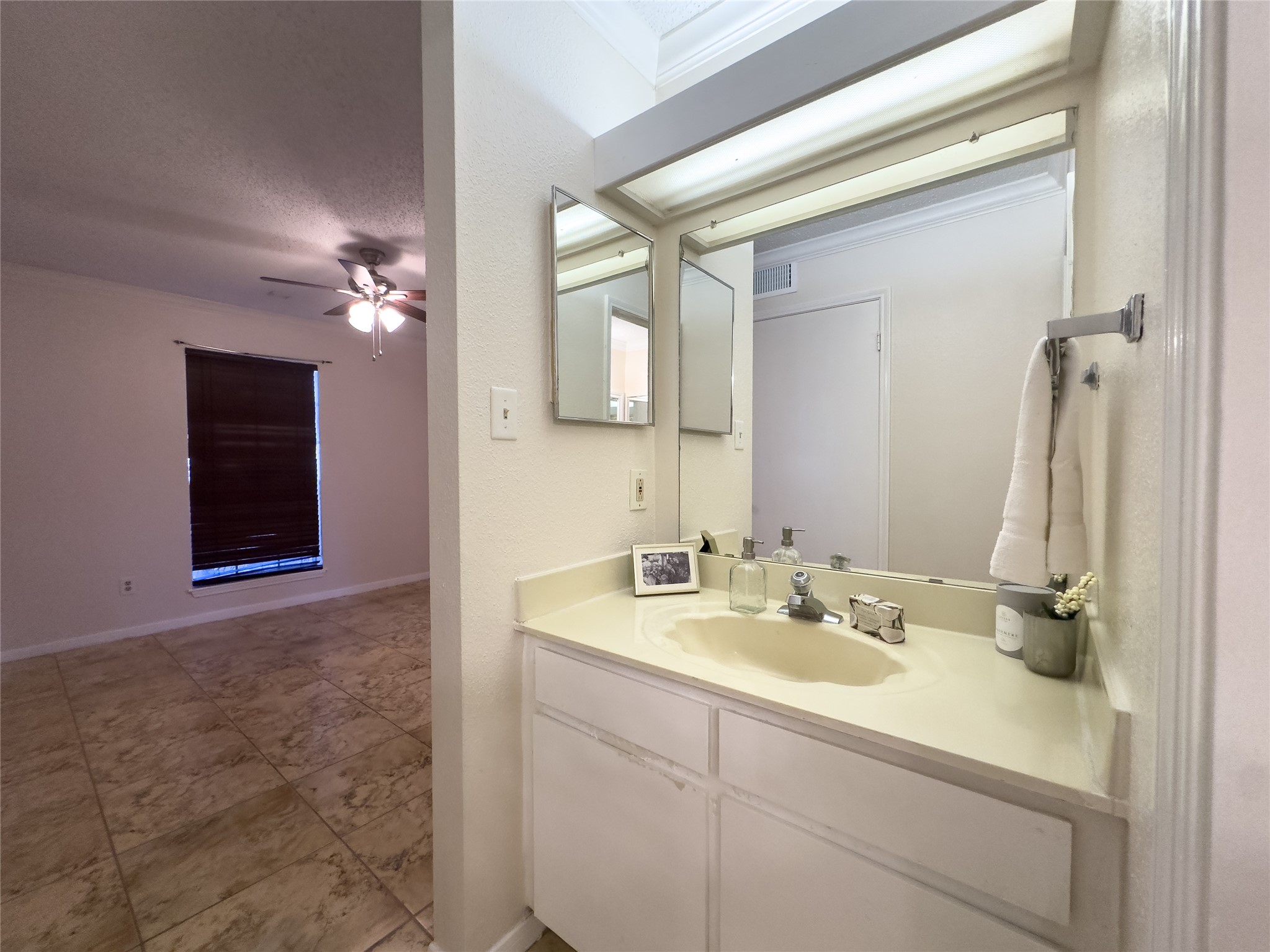 2121 Hepburn Street, Unit 1110 Houston, TX 77054 - Photo 14 of 22 This inviting primary bathroom features a bright dedicated vanity area.