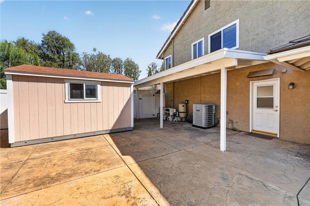 2935 Bluebell Avenue Brea, CA 92821 - Photo 35 of 38 Additional outdoor patio area featuring a storage shed