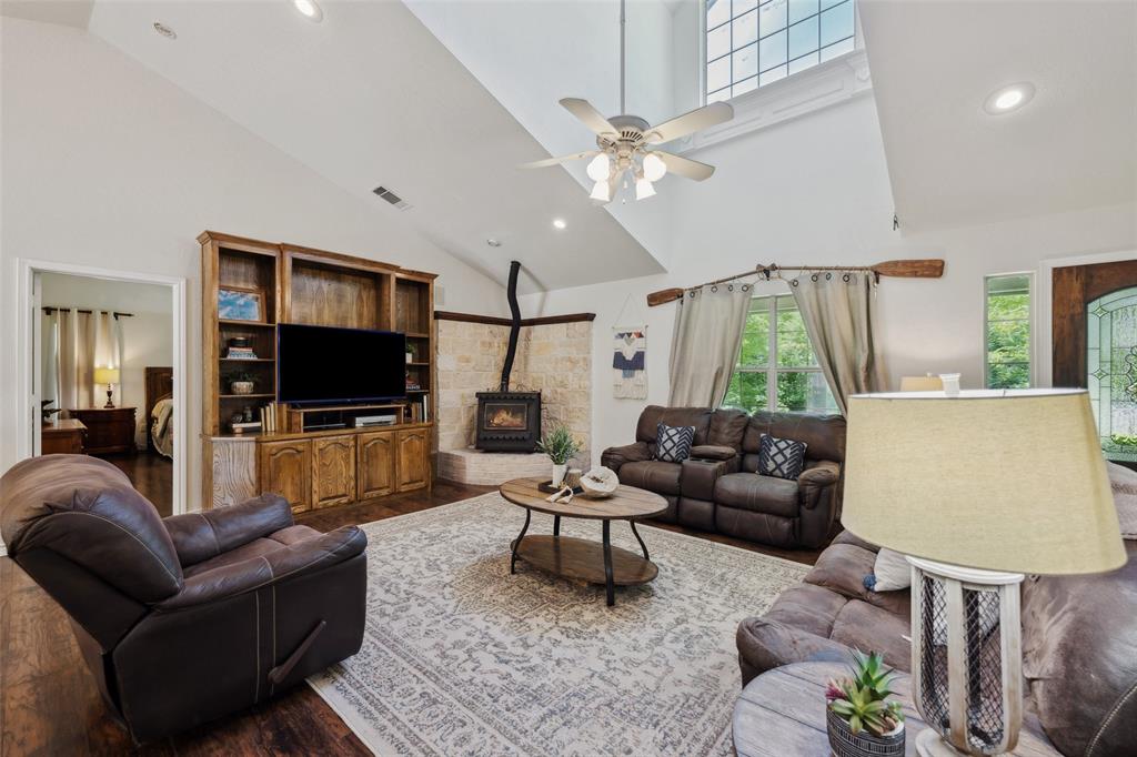 1000 Ballard Road Van Alstyne, TX 75495 - Photo 12 of 40 a living room with furniture and a flat screen tv