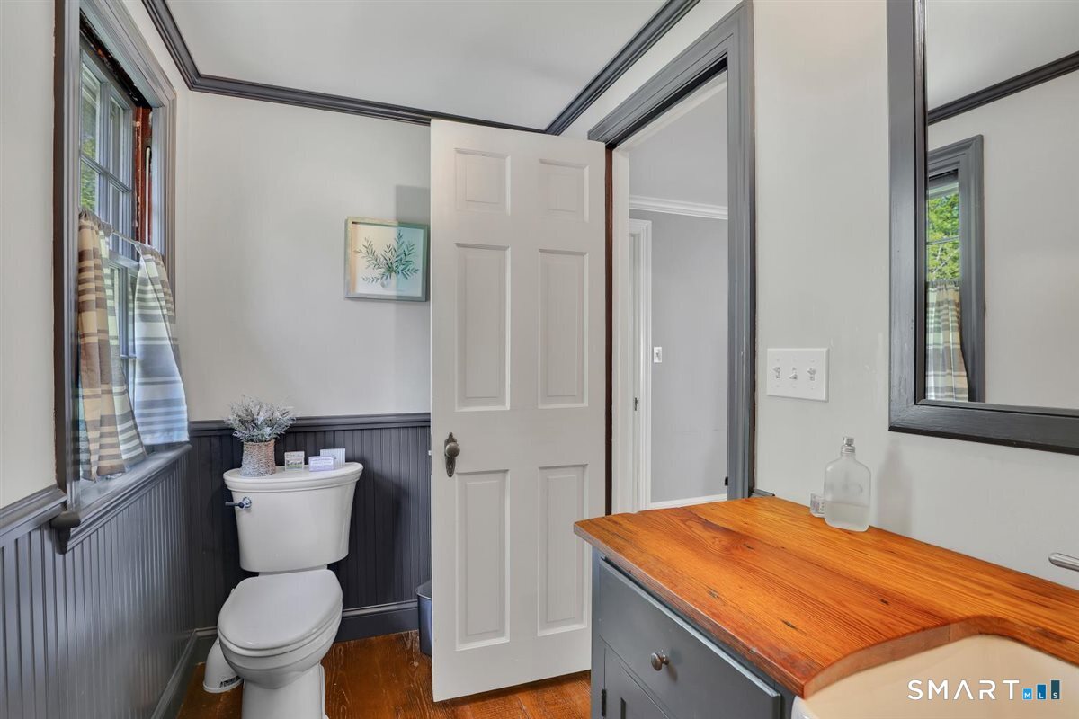 292 Parmelee Hill Road Durham, CT 06422 - Photo 26 of 39 Gorgeous primary suite bathroom with marble tiled shower