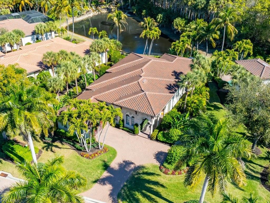 2822 Capistrano Way Naples, FL 34105 - Photo 47 of 47 Aerial of the front of the home and Capistrano neighborhood.
