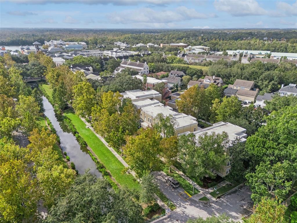 414 Water Street, Unit 414 Celebration, FL 34747 - Photo 50 of 75 an aerial view of residential building and green space