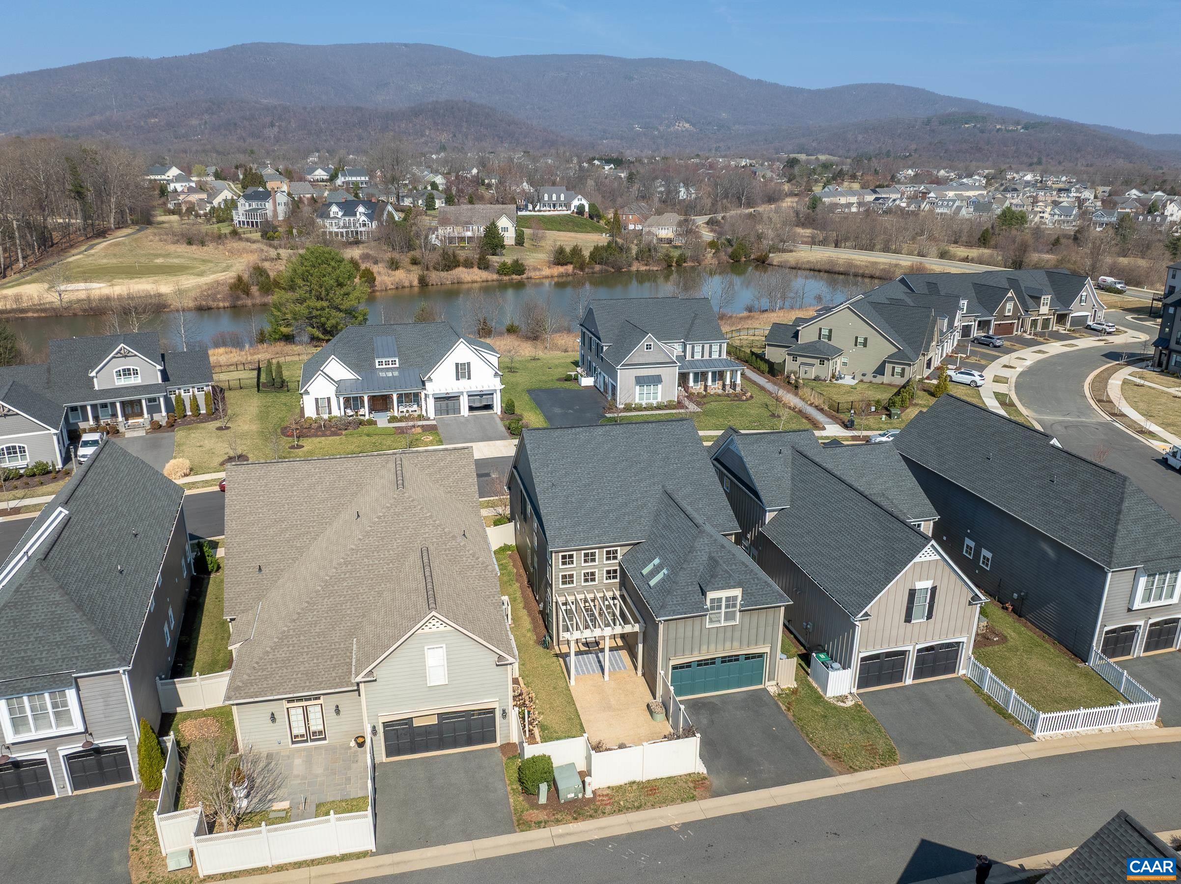 804 Golf View Drive Crozet, VA 22932 - Photo 3 of 62 an aerial view of a house with a lake view