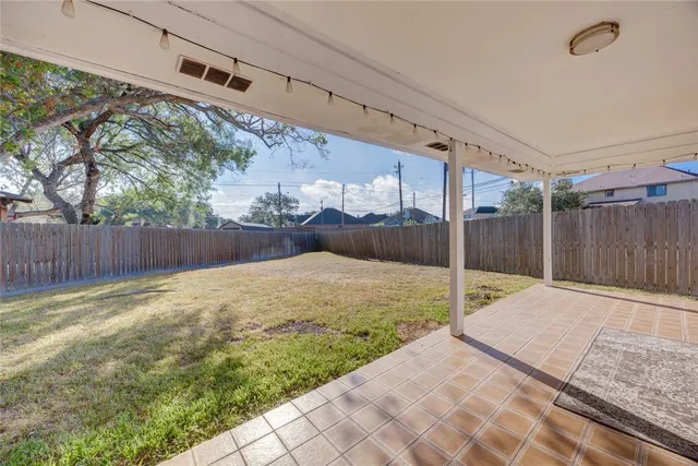 a backyard of a house