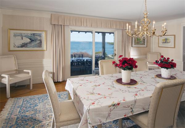 11 Bradlee Road Marblehead, MA 01945 - Photo 7 of 19 a dining room with furniture and chandelier