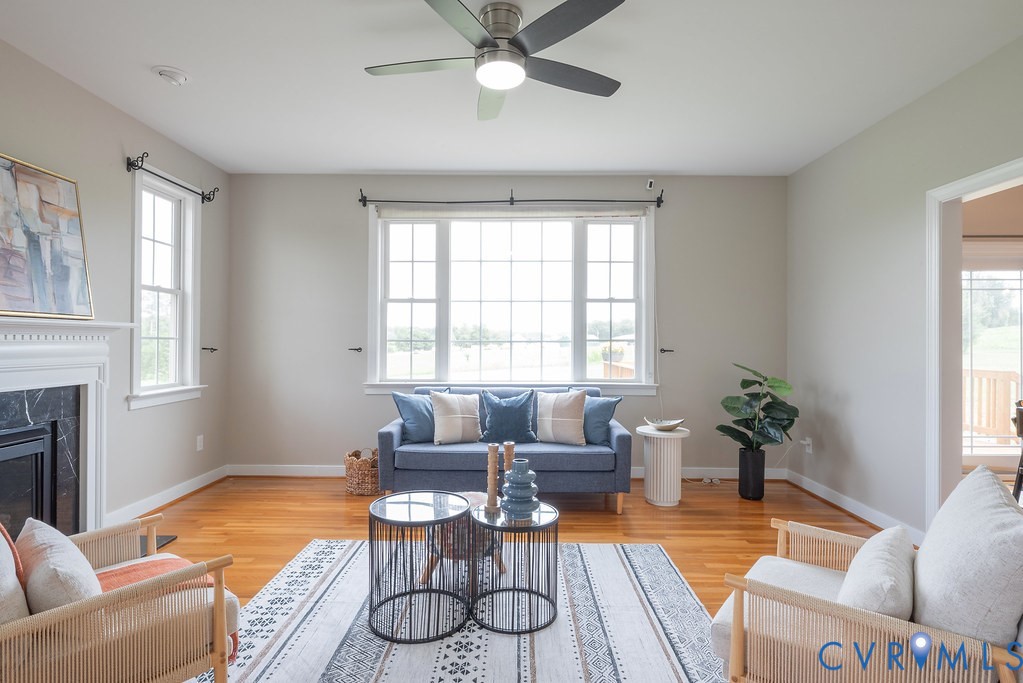 16114 Taylor Ridge Lane Beaverdam, VA 23015 - Photo 10 of 57 Family room with Gas FP off Kitchen/Living Room