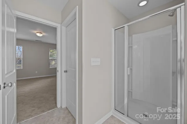 a view of bathroom with shower