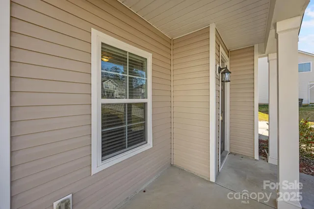 a view of front door of house