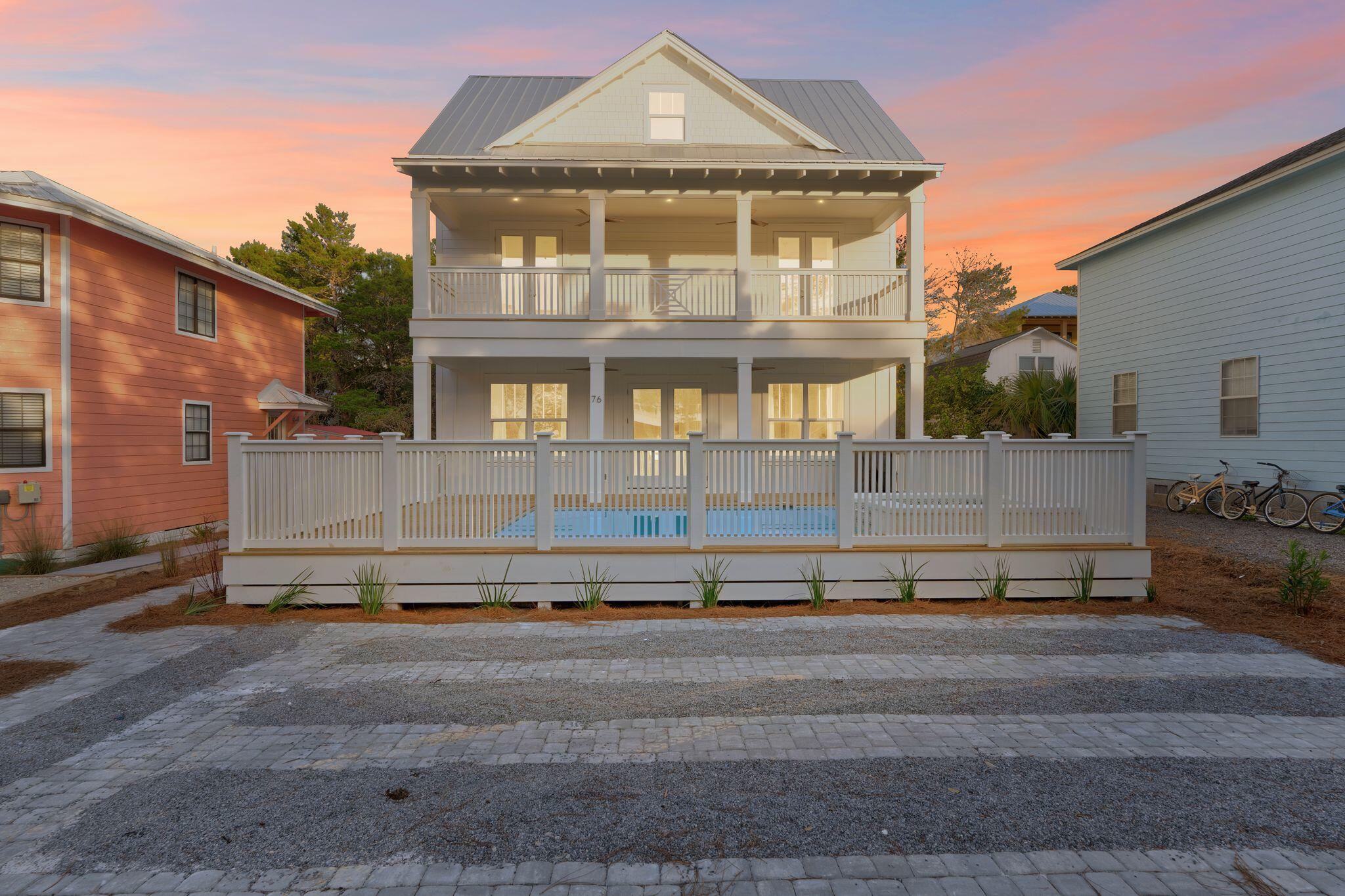 a front view of a house