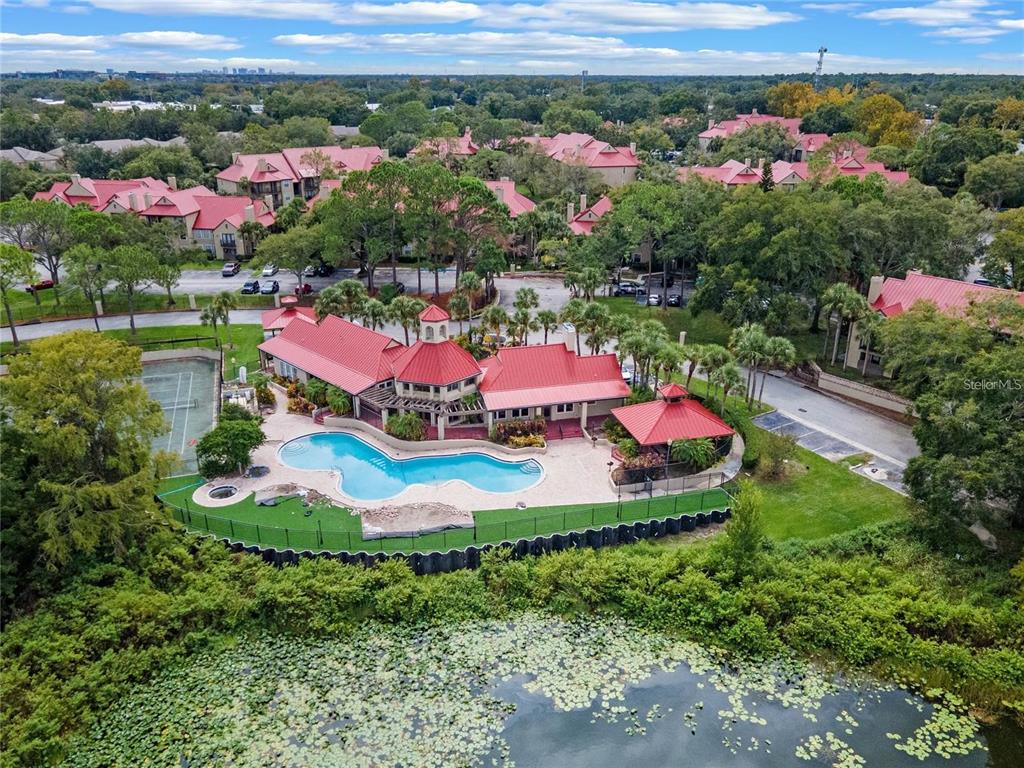236 Afton Square, Unit 305 Altamonte Springs, FL 32714 - Photo 4 of 30 an aerial view of a houses with a swimming pool