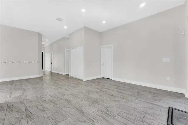 a view of an empty room