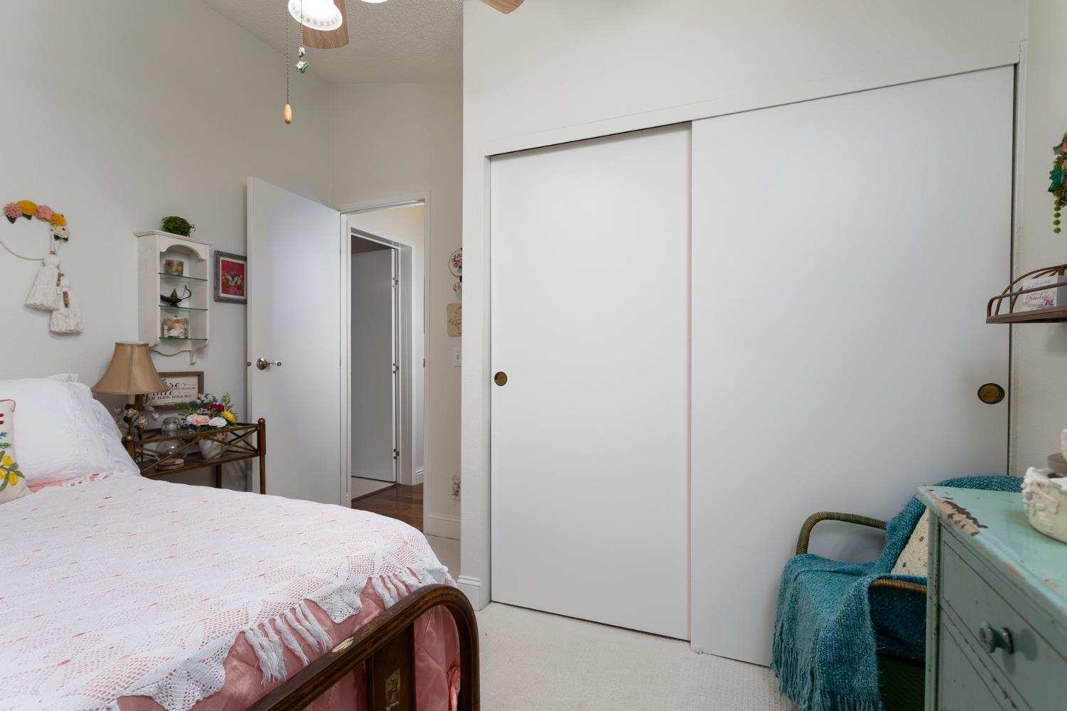 8701 Highway 41, Unit 52 Fresno, CA 93720 - Photo 17 of 66 a bedroom with a bed and a closet