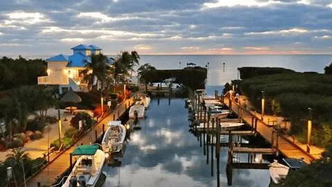 a view of house with ocean view