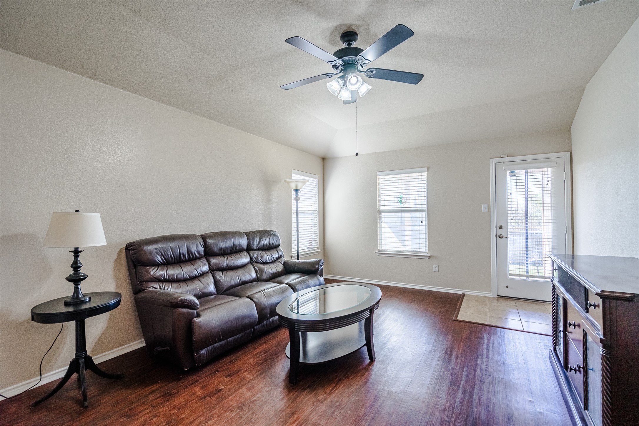 2404 Christoff Loop Austin, TX 78748 - Photo 7 of 24 a living room with furniture and a wooden floor