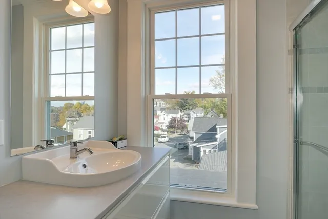 a view of a living room and a window