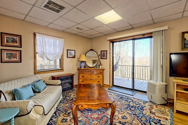 a very nice looking room with a large window