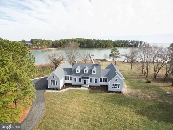 a view of a house with a lake view