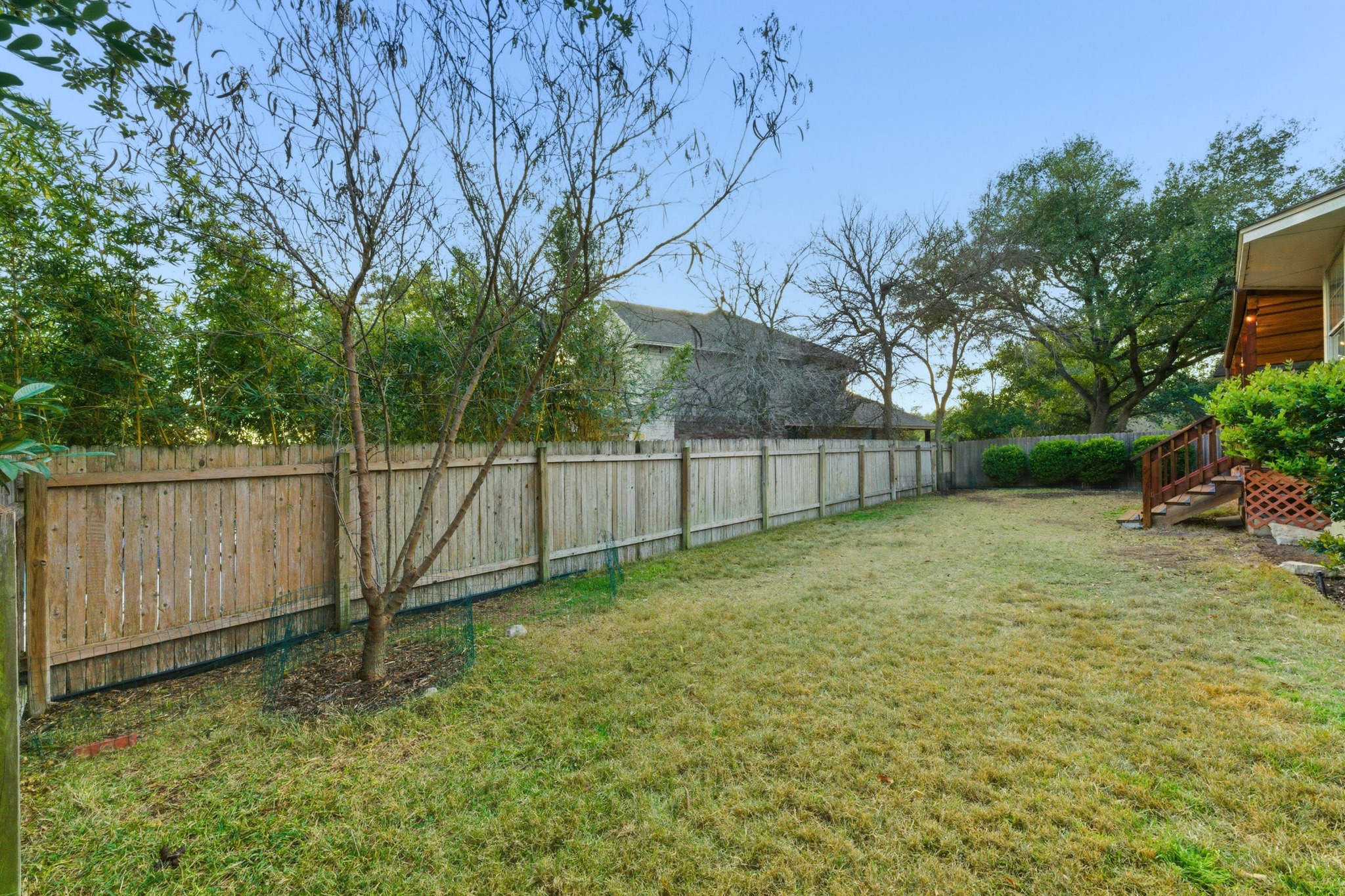 6925 Auckland Drive Austin, TX 78749 - Photo 27 of 29 The perfect sized back yard. Big enough for play and still easy to maintain.