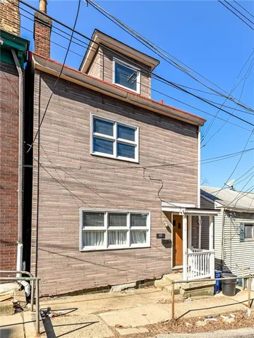 a front view of a house